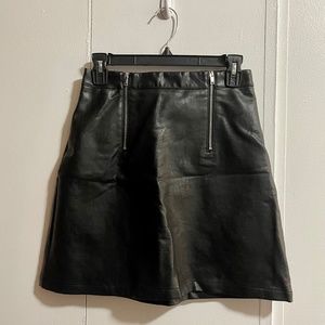 Vegan Leather Mini Skirt
